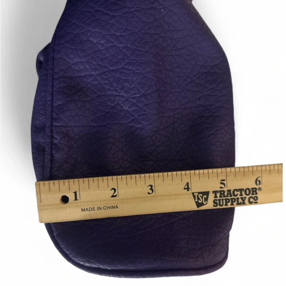 Treviso Purple Leather Women's Shoulder Bag‎ - Picture 9 of 11